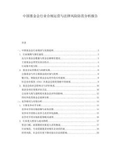 中國基金會行業合規運營與法律風險防范分析報告