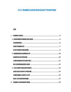 2025電感器行業(yè)專利布局與知識產(chǎn)權(quán)保護(hù)報告