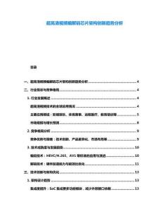 超高清視頻編解碼芯片架構(gòu)創(chuàng)新趨勢(shì)分析