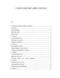 中國(guó)基金會(huì)募資策略與捐贈(zèng)行為研究報(bào)告
