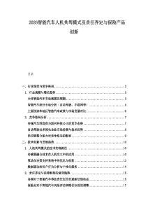 2026智能汽車人機(jī)共駕模式及責(zé)任界定與保險(xiǎn)產(chǎn)品創(chuàng)新