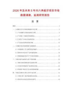 2026年及未來5年內(nèi)六角板牙項(xiàng)目市場數(shù)據(jù)調(diào)查、監(jiān)測研究報(bào)告