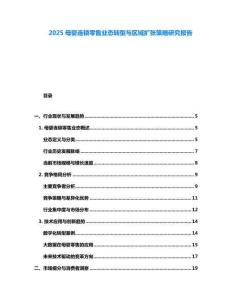 2025母嬰連鎖零售業(yè)態(tài)轉(zhuǎn)型與區(qū)域擴(kuò)張策略研究報(bào)告