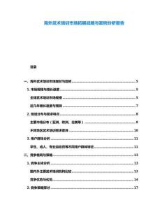 海外武術(shù)培訓(xùn)市場(chǎng)拓展戰(zhàn)略與案例分析報(bào)告