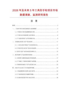 2026年及未來5年三角形手輪項(xiàng)目市場(chǎng)數(shù)據(jù)調(diào)查、監(jiān)測(cè)研究報(bào)告