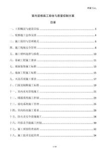 室內(nèi)裝修施工驗(yàn)收與質(zhì)量控制方案