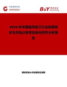 2026年中国旋风铣刀行业发展现状与市场占有率及排名研究分析报告