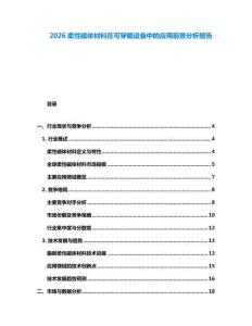 2026柔性磁体材料在可穿戴设备中的应用前景分析报告