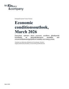 mckinsey -2026 年 3 月經(jīng)濟(jì)狀況展望 Economic conditions outlook March 2026
