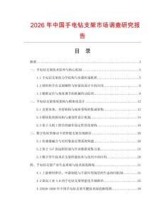 2026年中國(guó)手電鉆支架市場(chǎng)調(diào)查研究報(bào)告