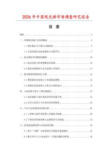 2026年中国观光梯市场调查研究报告