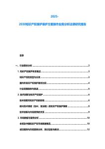 2025-2030知識(shí)產(chǎn)權(quán)保護(hù)保護(hù)方案操作業(yè)務(wù)分析法律研究報(bào)告