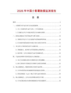 2026年中國(guó)小影霸數(shù)據(jù)監(jiān)測(cè)報(bào)告