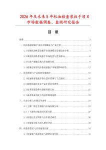 2026年及未来5年机油格套装扳手项目市场数据调查、监测研究报告