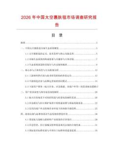 2026年中國太空裹膚毯市場調(diào)查研究報告