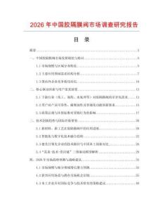 2026年中國膠隔膜閥市場調查研究報告
