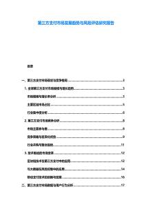 第三方支付市場發(fā)展趨勢與風(fēng)險評估研究報告