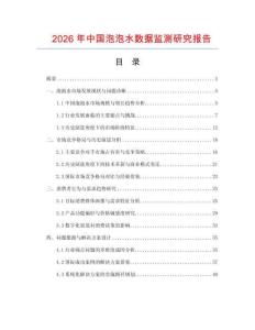 2026年中國(guó)泡泡水?dāng)?shù)據(jù)監(jiān)測(cè)研究報(bào)告