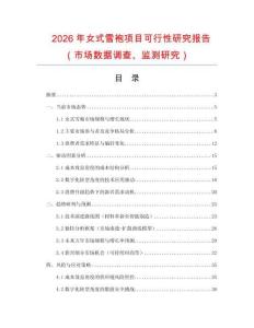 2026年女式雪袍項(xiàng)目可行性研究報(bào)告（市場數(shù)據(jù)調(diào)查、監(jiān)測研究）