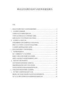 移動支付反欺詐技術與風控體系建設報告