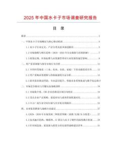 2025年中國水卡子市場(chǎng)調(diào)查研究報(bào)告