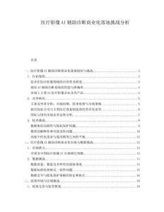 医疗影像AI辅助诊断商业化落地挑战分析
