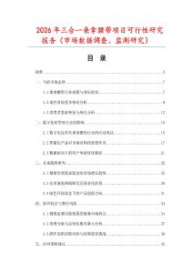 2026年三合一桑拿腰帶項目可行性研究報告（市場數據調查、監測研究）