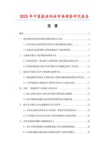 2025年中国氯唑西林市场调查研究报告