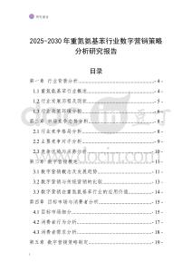 2025-2030年重氮氨基苯行業數字營銷策略分析研究報告
