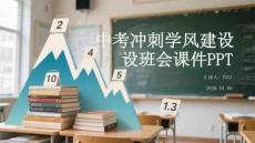 中考沖刺學風建設班會課件 PPT