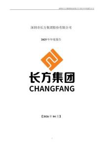 長方集團（300301）：2025年年度報告