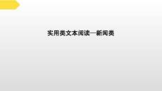 实用类文本阅读—新闻类