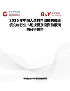 2026年中國人造材料組成的骨縫填充物行業(yè)市場規(guī)模及投資前景預(yù)測分析報(bào)告