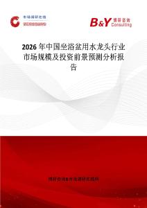 2026年中國坐浴盆用水龍頭行業(yè)市場規(guī)模及投資前景預測分析報告