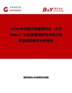 2026年中國大排量摩托車（大于600cc）行業發展現狀與市場占有率及排名研究分析報告