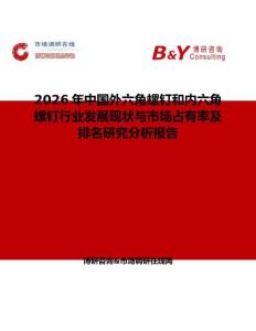 2026年中國外六角螺釘和內(nèi)六角螺釘行業(yè)發(fā)展現(xiàn)狀與市場占有率及排名研究分析報告