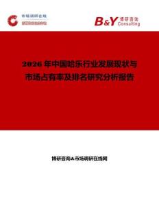2026年中國哈樂行業(yè)發(fā)展現(xiàn)狀與市場占有率及排名研究分析報告