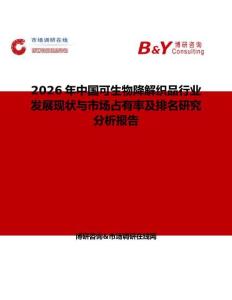 2026年中國可生物降解織品行業發展現狀與市場占有率及排名研究分析報告