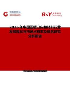 2026年中國圓鋸刀尖和材料行業發展現狀與市場占有率及排名研究分析報告