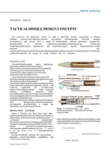 戰術導彈設計概念 TACTICAL MISSILE DESIGN CONCEPTS