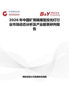 2026年中國礦用隔爆型投光燈行業市場動態分析及產業前景研判報告