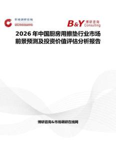 2026年中國廚房用擦墊行業市場前景預測及投資價值評估分析報告