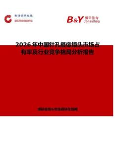 2026年中國針孔攝像鏡頭市場占有率及行業競爭格局分析報告