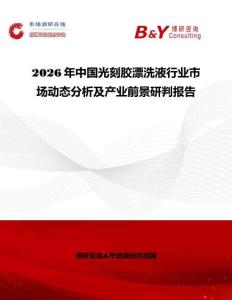 2026年中國光刻膠漂洗液行業(yè)市場動態(tài)分析及產(chǎn)業(yè)前景研判報告