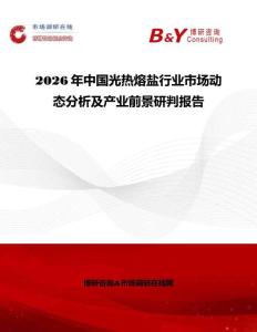 2026年中國光熱熔鹽行業市場動態分析及產業前景研判報告