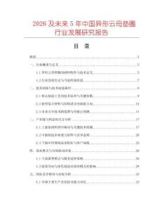 2026及未來5年中國異形云母墊圈行業(yè)發(fā)展研究報(bào)告