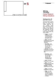瑞銀-礦業策略：全球金屬與礦業估值-Mining Strategy Global Metals&Mining Valuations-20260409