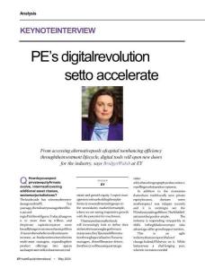 ey -私募股權(quán)的數(shù)字化革命勢(shì)將加速 PE’s digital revolution set to accelerate