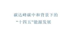 【專家】韓文科：碳達峰碳中和背景下的“十四五”能源發(fā)展