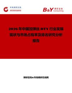2026年中國加彈絲DTY行業(yè)發(fā)展現(xiàn)狀與市場占有率及排名研究分析報告